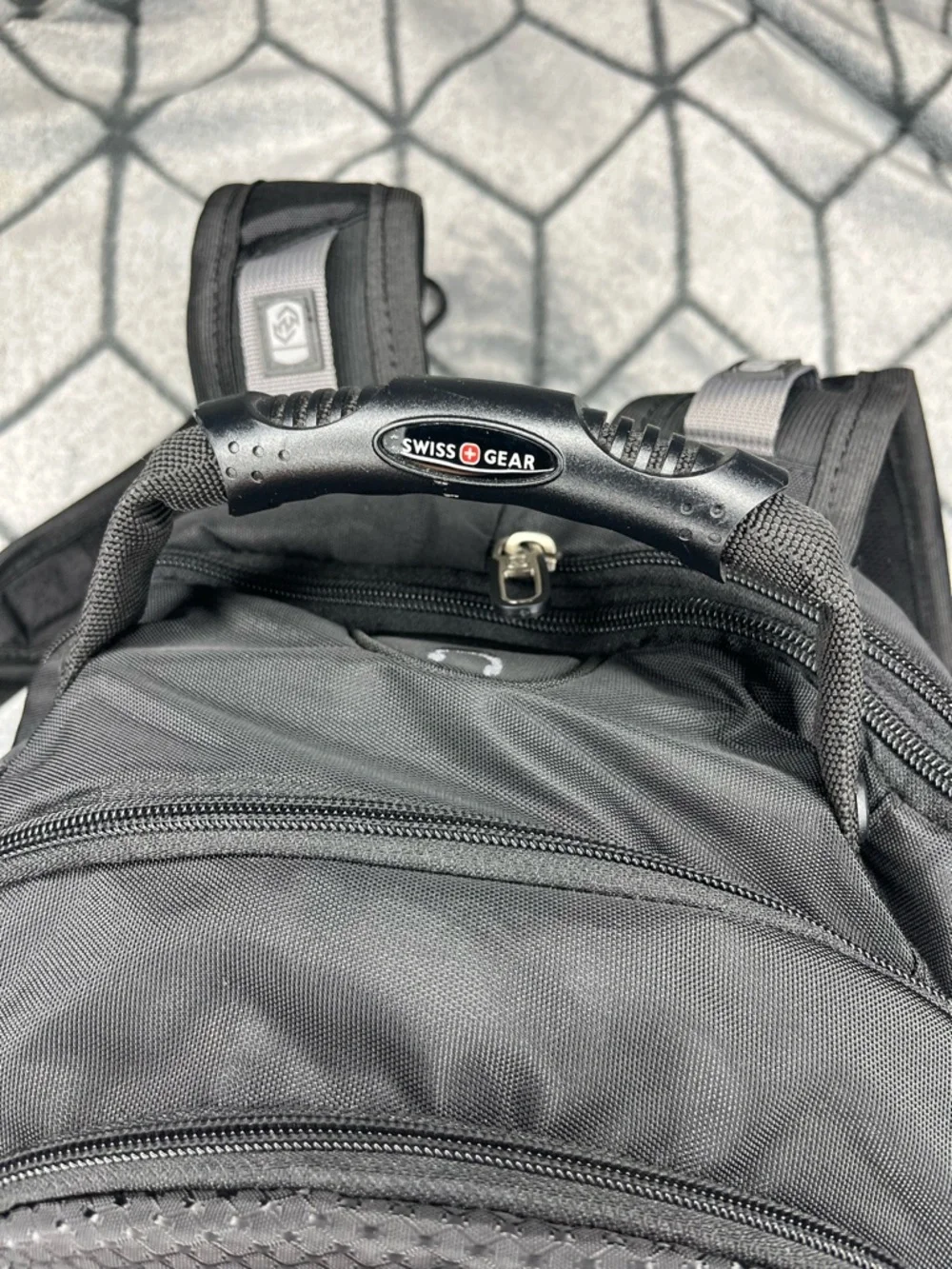 SwissGear Black Gray Travel Laptop Backpack Multi Compartment School Work Bag